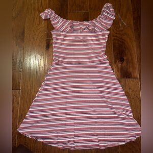 Aeropostale Red and White Striped Dress